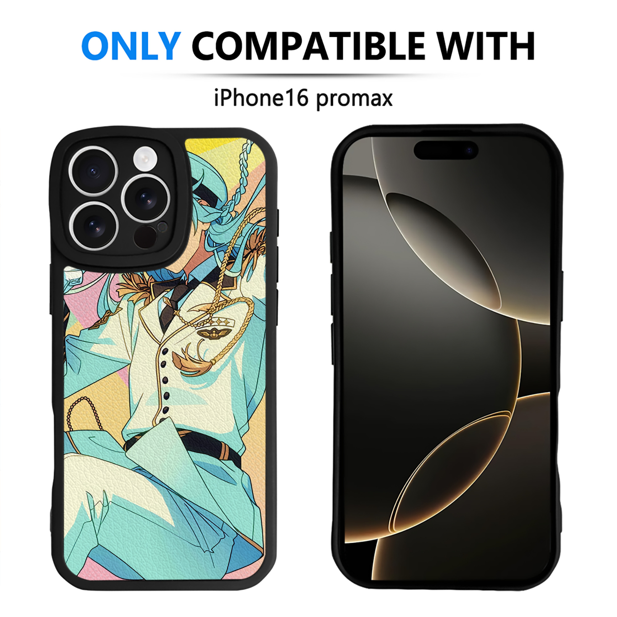 （画像用） あんさんぶるスターズ! Ensemble Stars 【iPhone 16シリーズ対応】シリコンスマホケース（レザー調） 材質：シリコン